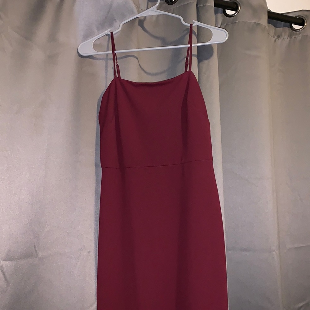 Burgundy Bridesmaids Dress